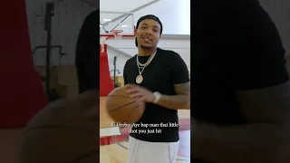 G Herbo takes on Polo G's Celebrity Trick Shot Challenge 👀 | Chicago Bulls #shorts #trickshots