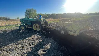 Disking & rock picking with 4020