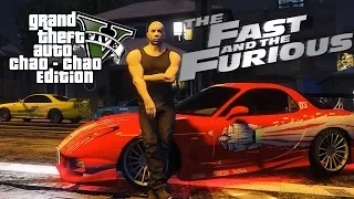 GTA 5 - Dominic Toretto Escape to Mazda RX-7. The Fast and The Furious Movie.