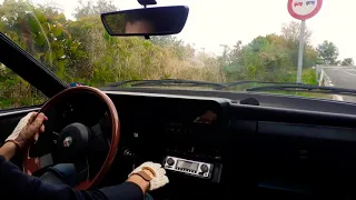 Alfa Romeo Gtv6 Barcelona mountain drive - busso singing-