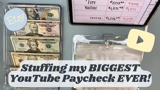 LAST Side Hustle Cash Envelope Stuffing for 2022! || Small Business Budget || Etsy & YouTube Income