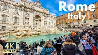Rome Italy 🇮🇹 4K Walking Tour February 2022