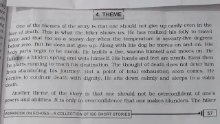 English Literature   Class XII Short Story   'To Build a Fire'  By Jack London