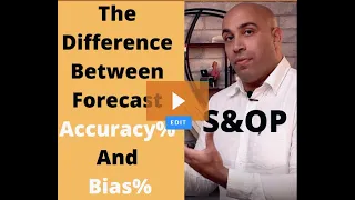Forecast accuracy and Forecast Bias%, what is the difference?