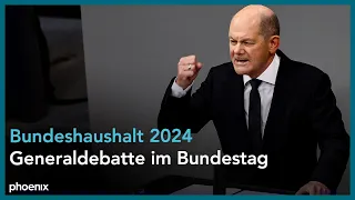 Haushalt 2024: u. a. Generaldebatte im Bundestag