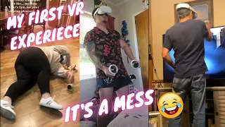 Playing VR at The First Time | Expensive and Most Funniest VR Fails Compilation. Part #1