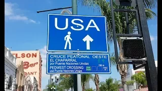 Como es CRUZAR la frontera USA - MEXICO a PIE? ... // Explorando Tijuana