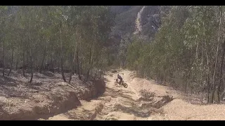 Riding up the infamous Bridle Track Aberfeldy. Nearly had to get some help.