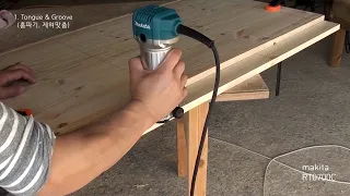 [목공 / Woodworking] 트리머 사용법 / Using A Trim Router / Palm Router