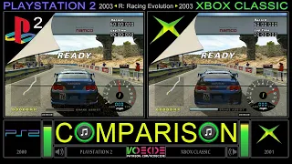 R: Racing Evolution (PlayStation 2 vs Xbox) Side by Side Comparison | VCDECIDE