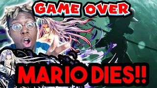 SEPHIROTH STABS MARIO IN SMASH ULTIMATE | Sephiroth - Smash Ultimate Reveal Reaction