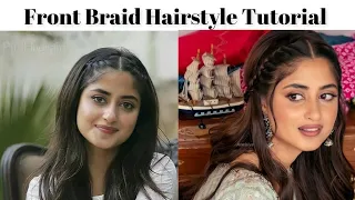 Front Row Braid / HAIR TUTORIAL / How to do a Front Braid by Meryem's Arts