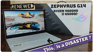 (RENEWED) Asus Zephyrus G14 Ryzen 4800HS + GTX 1650Ti | Should you buy RENEWED laptops ?