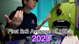 First 3x3 Average of 100 in 2023 (6.13 ao100)