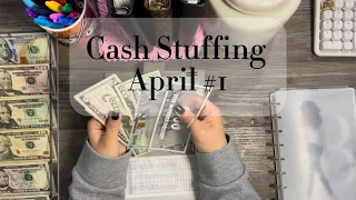 Cash Stuffing Envelopes and Sinking Funds | April | Paycheck #1 | 2024 |