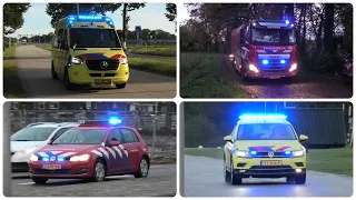 Ambulances [OVD-G], Politie en [Rijopleiding] Brandweer A1/P1 in Enschede