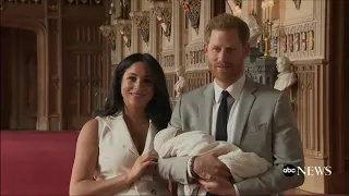 Prince Harry and Meghan debut newborn son