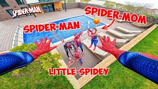 THIS LITTLE-SPIDEY DOESN'T WANT to GET up || HEY SpiderMan Go To Training!!! (Comedy Action)