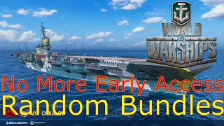 World of Warships- No More Early Access Ships In Random Bundles, Actions Speak Louder Than Words