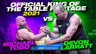 OFFICIAL KING OF THE TABLE FOOTAGE 2021 - DEVON LARRATT vs MICHAEL TODD + VIDEO FROM DEVON'S CORNER