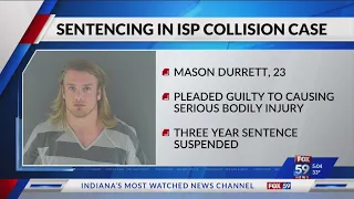 Indy man who crashed into state trooper gets 3 years probation