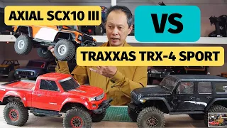 Axial SCX10 III vs Traxxas TRX-4 Sport - Which is the best rc crawler