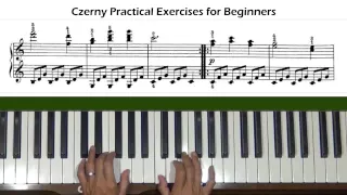 Czerny Practical Exercises for Beginners Op. 599, No. 31 Piano Tutorial