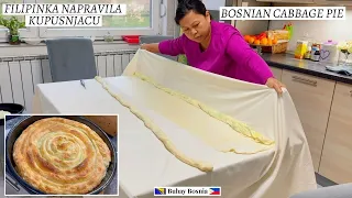 Kupusnjača | Bosanska pita sa kupusom | Making cabbage pie fresh from the garden | Madaling gawin
