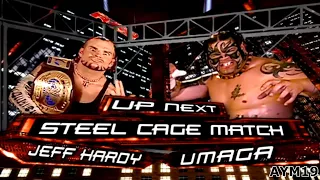 Jeff Hardy vs Umaga Steel Cage RAW 1/7/2008 Highlights