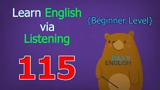 Learn English via Listening Beginner Level | Lesson 115 | The Bedroom (End)