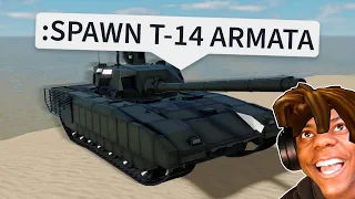 ROBLOX War Tycoon Funny Moments (T-14 ARMATA)