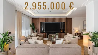 Inside a brand new apartment of € 2.955.000 | Almagro, Madrid