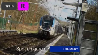 Transilien R Spot en gare de Thomery