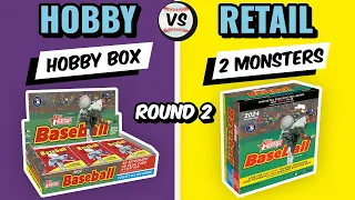 RARE FLIP STOCK SSP 🔥🚨 2024 TOPPS HERITAGE HOBBY BOX VS 2 MONSTER BOXES - ROUND 2