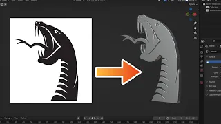 Convert .SVG File Into 3D  | Blender EASY Tutorial