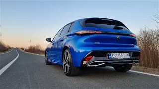 2022 NEW Peugeot 308 GT Hybrid 180 - acceleration 0 - 100 km/h (Hybrid, Sport mode)