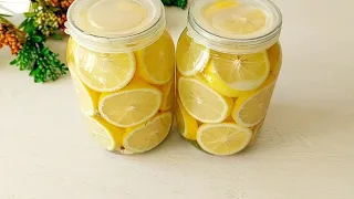 This is how I store lemons for 1 YEAR! It's even more delicious than fresh! #lemon #recipe