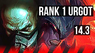 URGOT vs AATROX (TOP) | Rank 1 Urgot, Comeback, 500+ games | KR Challenger | 14.3