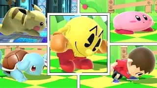 Super Smash Bros. Ultimate - Who Can Crawl? (All Crawling Animations & Crouch Idle Animations)