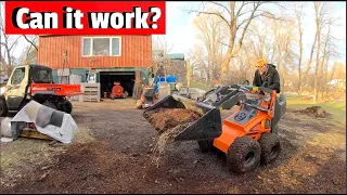 What can it do? Testing a new mini skid steer