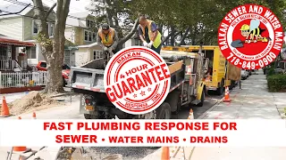 Fast Plumbing Service In 4 Hours or Less: Sewer, Water Main & Drain