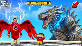 GTA 5 : FRANKLIN ATTACKED MECHA GODZILLA (Gta 5 Mods)