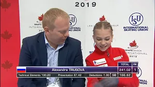 Alexandra TRUSOVA RUS FREE SKATE 2019 SKATE CANADA