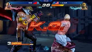 Lil Majin (King) vs. Snake (Heihachi/Geese) | TEKKEN 7 @ EVO 2018 | Day 2 Pools