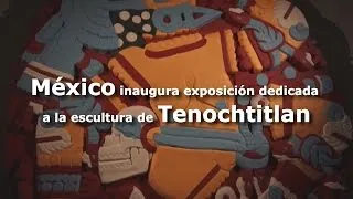 México hace un "viaje al pasado" con la escultura polícroma de Tenochtitlan