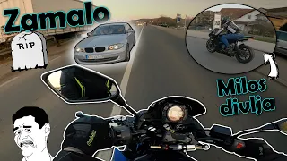 Zamalo DA SLUPAM MILOSEV MOTOR *Milos divlja na mojoj R6*