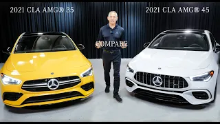 To The Point:  2021 AMG® CLA 35 Compared to 2021 AMG® CLA 45 from Mercedes-Benz of Scottsdale