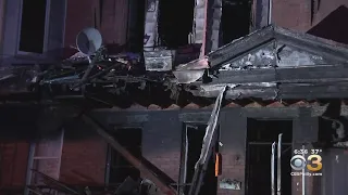 Raging Flames Devour Three Rowhomes In Philadelphia's Kensington Neighborhood