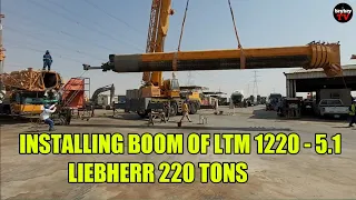 Liebherr LTM 1220-5.1 BOOM ASSEMBLY |  LIEBHERR 220 TONS | brybryTV