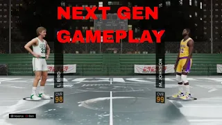 NBA 2K21 Next Gen Gameplay Larry Bird vs Magic Johnson NBA Blacktop 1 on 1 Xbox Series S 2020